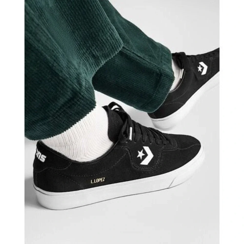 Converse Louie Lopez Pro OX Black White Suede Skate Shoes Men's 8 / Women's 9.5 - Picture 7 of 14